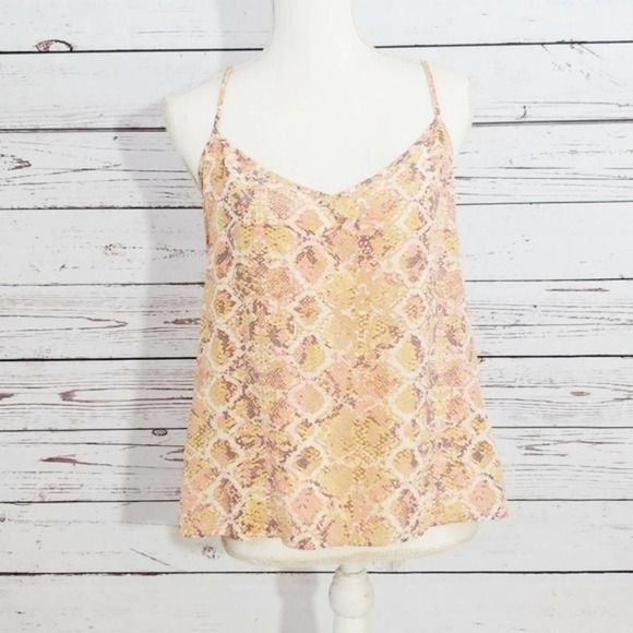 Eloise Anthro 100% silk racerback cami nwt - Picture 2 of 7